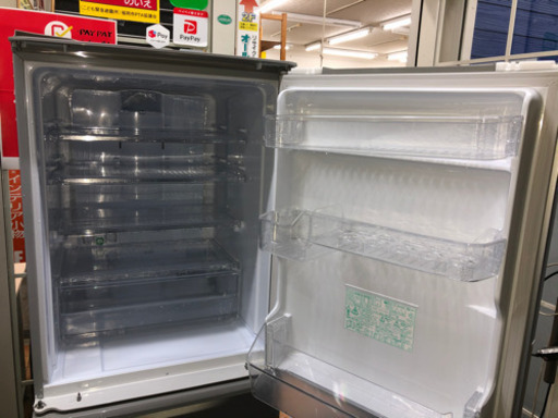 3ドア冷蔵庫 シャープ 2016年 両開き 350L SJ-WA35B【3ヶ月保証★送料に設置込】