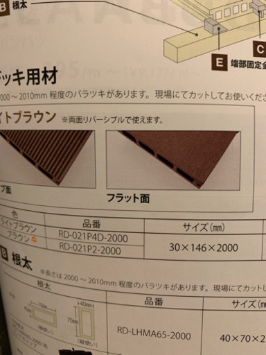 ウッドデッキ (ブラウン)