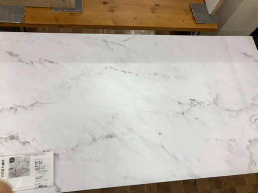 未使用品 ダイニングテーブル キッチンテーブル 大理石調【展示品★美品】