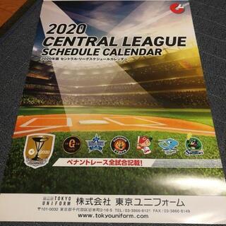 2020年　プロ野球セントラルリーグカレンダー　28日終了