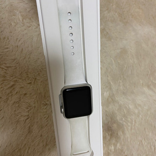 3月まで！Apple Watch シリーズ1 ホワイト　スポーツバンド　の画像