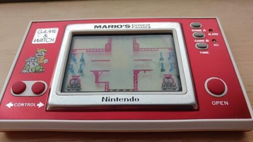 1982年製 マリオ セメントファクトリー ゲームウォッチ
