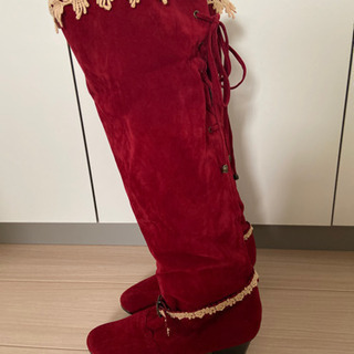 ベロア（内側ボア）のブーツ（3WAYの画像