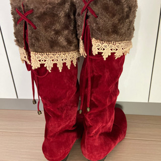 ベロア（内側ボア）のブーツ（3WAYの画像