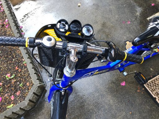 「値下げ」美品　ゴーファイター E ジュニアサイクル ブルー 24型 子供用自転車