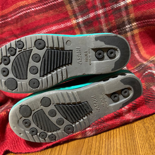 【男児 長靴(黒×緑ライン) 19㎝   ２００円】の画像