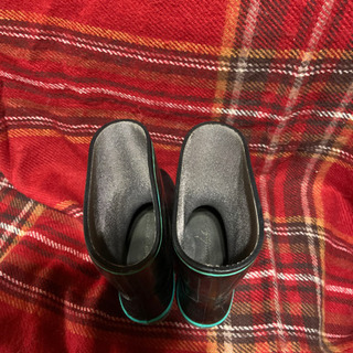 【男児 長靴(黒×緑ライン) 19㎝   ２００円】の画像