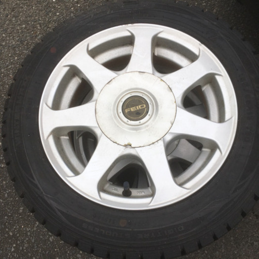 値下げラパンにはいていた スタッドレスタイヤホイール