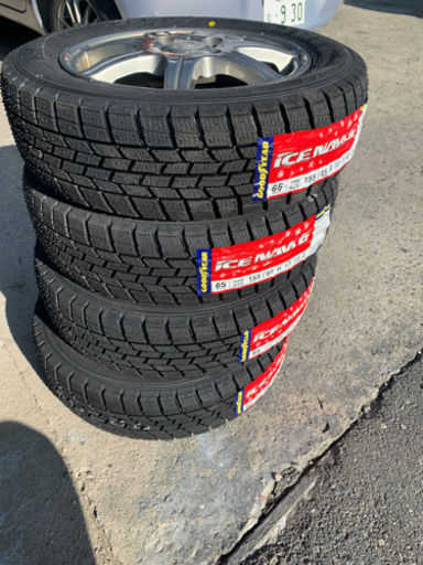 スタッドレスタイヤ新品中古アルミセット155/65R13