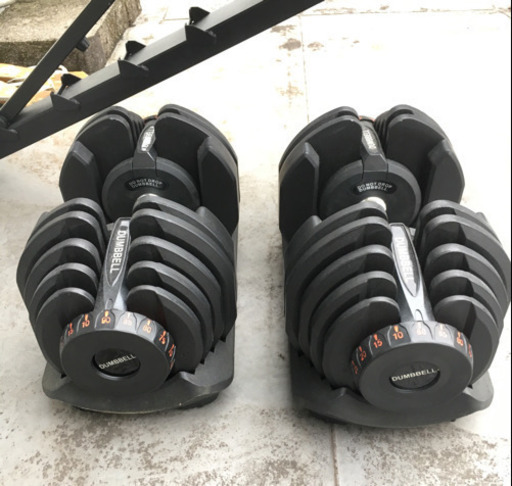 2個 ダイヤル可変式ダンベル×40Kg インクラインベンチ セットで
