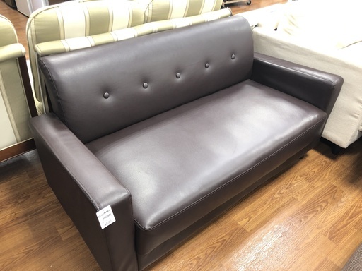 【トレファク府中店】2人がけソファー　ブラウン