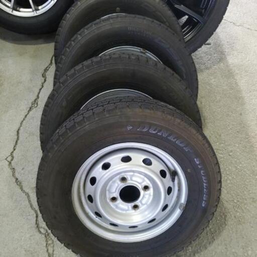 軽トラ軽バン145R12  スタッドレスタイヤ　鉄ホイール
4本セット