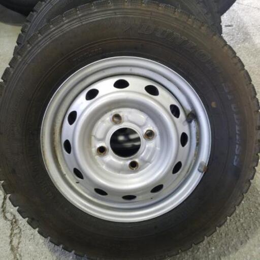 軽トラ軽バン145R12  スタッドレスタイヤ　鉄ホイール
4本セット