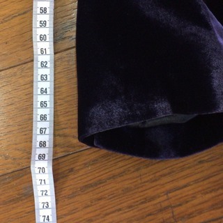 ベロアジャケット　紺～紫　光沢　Sサイズ　細身　新品　ステージ衣装に　バンドマンの画像