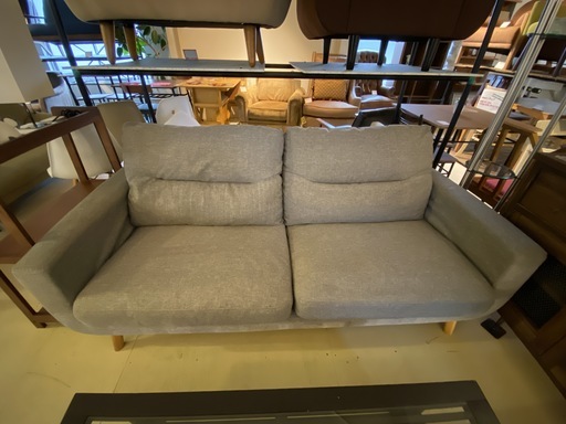 ニトリ ソファー 2P 2人掛け グレー 格安 中古品