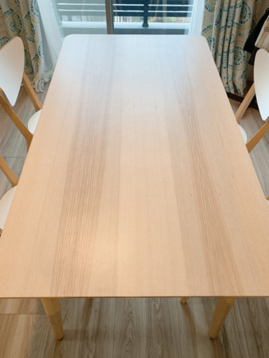 【ほぼ新品】IKEA ダイニングセット テーブル＋椅子  超お洒落 解体可能
