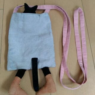 猫型ポシェット　ハンドメイド　フィンランド製の画像