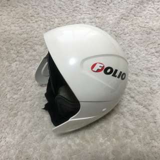 ジュニアスキー用ヘルメット   白色