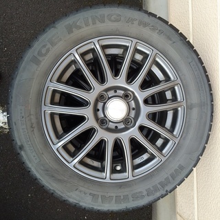 【福井県引取歓迎】タイヤホイールセット175/65R14x5.5J+40　ノート　コンパクトカー　スタッドレスの画像