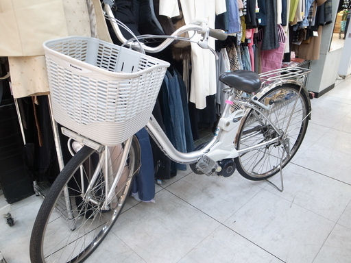 Panasonic ALFIT ViVi パナソニック アルフィットビビ シルバー 電動アシスト自転車 26インチ 変速3段  BE-ENN63S 【モノ市場 知立店 №20】