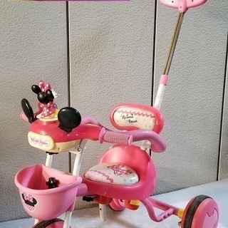 ◆ ミニーちゃんの３輪車 音が鳴り音楽が流れて楽しい乗り物 お譲...