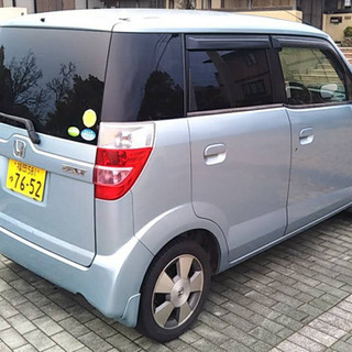 　売却済み！名義変更済み！！！ご自宅付近に即納！車検約１年半付きホンダゼスト上位グレードのＷ、シリウスブルーメタリック、オーデオ、アルミ（極めて綺麗）、キーレス、フルエアロ、フル装備の画像