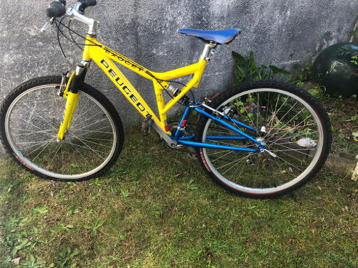 自転車　マウンテンバイク　前後サスペンション