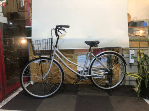 美品　LEDライト　シティサイクル