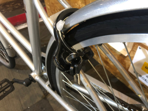 美品　LEDライト　シティサイクル