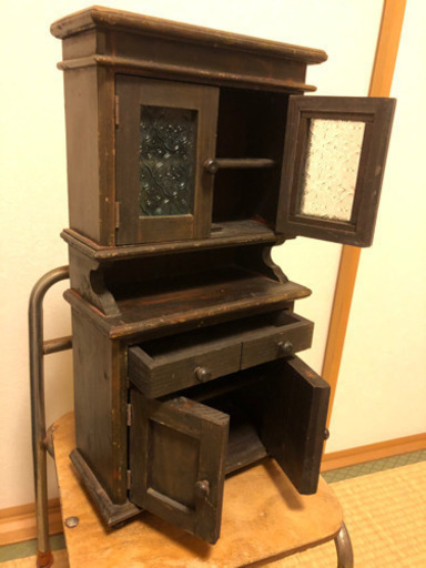 アンティーク飾り棚3点セット アンティーク風 飾り棚3点セット (ナチュラル)の通販 by moon-3571｜ラクマ