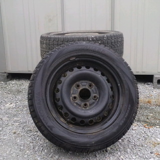 スタットレスタイヤ205/55Ｒ15　6分山　ホイール付き４本セット