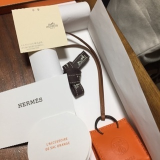 エルメス チャーム オレンジのショッパーチャーム）新品未使用