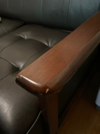 《最終価格》3人がけ ソファー レザー調　美品