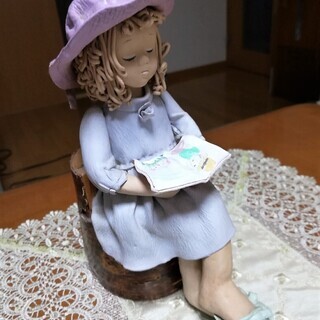 【無料】手作り人形　～本を読む少女～の画像