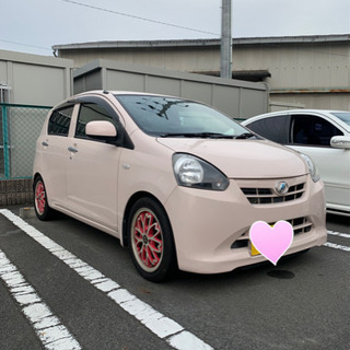 薄ピンクの可愛いミライースの画像