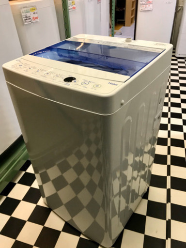 【リサイクルサービス八光　田上店　安心の3か月保証　配達・設置OK】Haierハイアール 4.5kg 全自動洗濯機 JW-C45CK(W) ホワイト