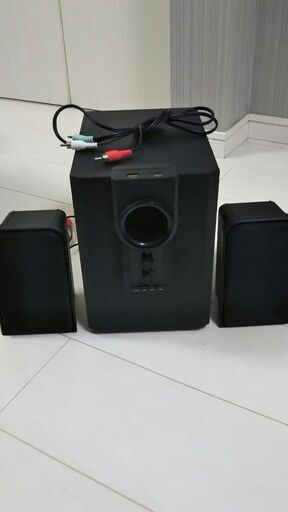 2.1CHサラウンドシステム スピーカー サブウーファー　重低音　総合出力14W CZ-SS210  カイホウジャパン