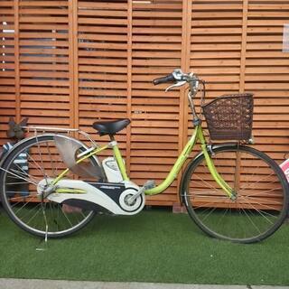 電動自転車 Panasonic Lithium vivi DX キミドリ 37☆ 中古