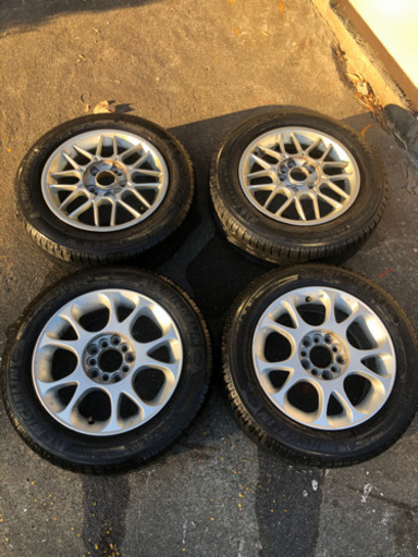 アルミ ホイール 195/60 R15 195/65 R15 ミシュラン マルチ 4穴 5穴 114.3 2種類 4本 タイヤ付き バリ溝 ひび割れあり