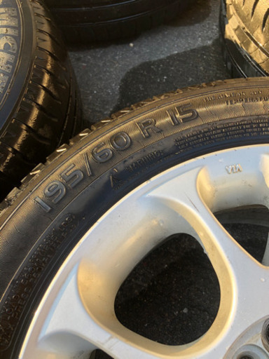 アルミ ホイール 195/60 R15 195/65 R15 ミシュラン マルチ 4穴 5穴 114.3 2種類 4本 タイヤ付き バ