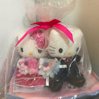 結婚式の電報ぬいぐるみ キティ&ダニエルの画像