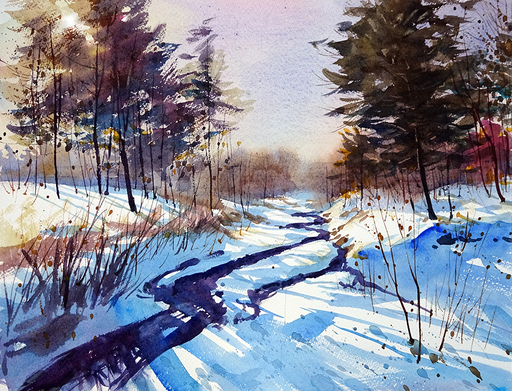 水彩画(風景)№167 【公式通販】