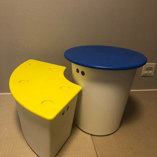 IKEA イケア　キッズテーブル＆チェアー　おもちゃ入れ