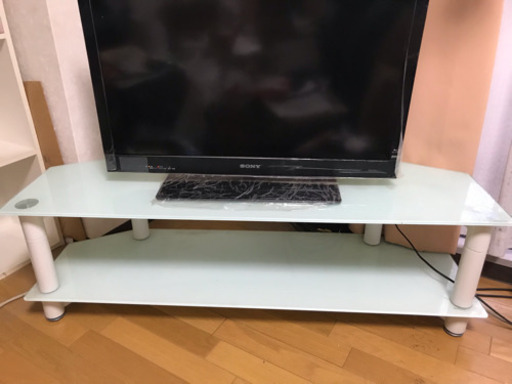 ガラス製TV台  TVボード