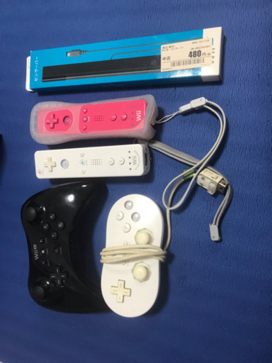 【Wii Uセット】人気ソフト6つ＋コントローラー×4付き。年末整理
