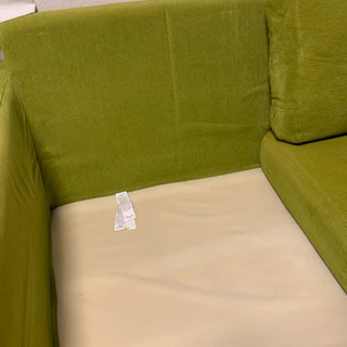 【値下げ&急募】無印良品2人掛けソファ【美品】の画像