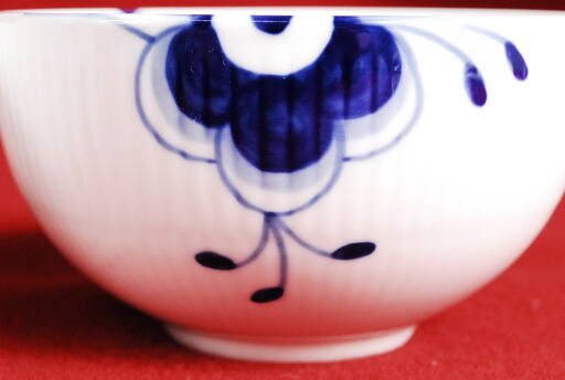 1633   ロイヤルコペンハーゲン ブルーフルーテッド メガ ボウル 11.5cm 4客セット　アントレ