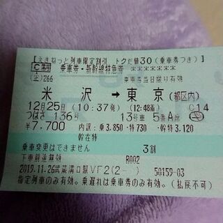 新幹線チケット