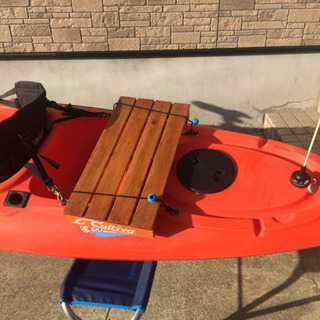 値引【室内保管品】フィッシングカヤック（シーカヤック対応）カヌー　シットオンの画像