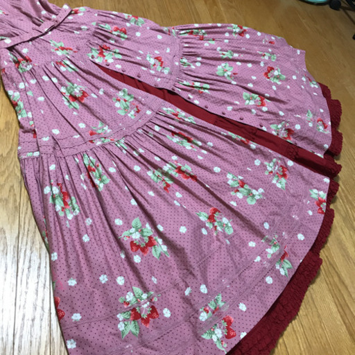 PINK HOUSE   いちごとお花のワンピース
